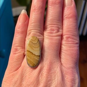 Pretty boho oval ring size 7